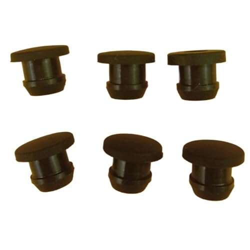 2,5–50,6 mm, schwarzer konischer T-Stecker aus Silikonkautschuk for Aufschnappen, Endkappen for Rohreinsätze, spundsicher, for hohe Temperaturen(A 36.6MM_8PCS) von RTKYYZ