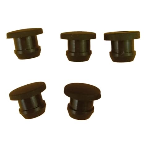 2,5–50,6 mm, schwarzer konischer T-Stecker aus Silikonkautschuk for Aufschnappen, Endkappen for Rohreinsätze, spundsicher, for hohe Temperaturen(A 46.6MM_5PCS) von RTKYYZ