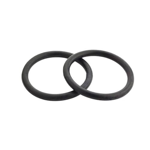 2 x schwarze O-Ring-Dichtung, CS, 2 mm, Automobil-Nitrilkautschuk, rund, O-Typ, korrosionsbeständig, ölbeständig, Dichtungsscheibe, Außendurchmesser 8 mm – 80 mm (Size : OD 17mm(50Pcs), Color : CS 2 von RTKYYZ