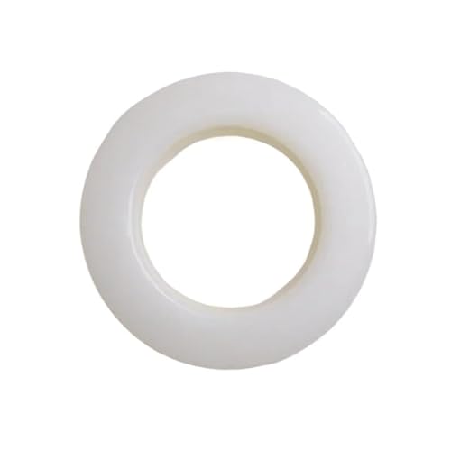 20/40/80 TEILE/LOS Hochwertige Dekoration Vorhang Zubehör Neun Farben Kunststoff Ringe Ösen for Vorhänge Tülle Oben(White,20pcs) von RTKYYZ