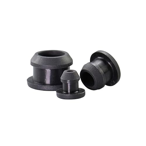 20 Stücke Schwarz Silikonkautschuk Snap-on Lochstopfen Stanzen Endkappen Dichtung Stopper 12,5 13 13,5 14 15 16 17 18 bis 30mm(A- 24mm) von RTKYYZ