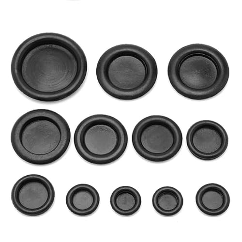 50/20/10 Stück 7–50 mm einseitiger Schutzspulen-Gummi-Dichtstopfen, Karosseriestopfen, Blindstopfen, Gummitüllen, O-Ringe, Gummi-Lochkappe(10pcs 30mm) von RTKYYZ