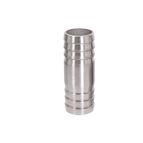 6 8 10 12 14 15 19 20 25 mm Edelstahl 304 Widerhaken Schlauchadapter Kupplung Spleißer Verschiedene Größen 1St(22mm Barb) von RTKYYZ