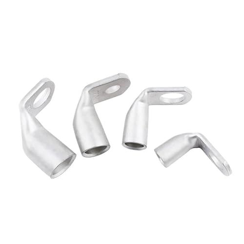 Drahtklemme L-Typ rechtwinklig 90 Grad gebogene Nase T6/10/16/25-4/6/8/10 verzinntes Kupfer Crimpverbinder Kabelschuhe(T16-8,100pcs) von RTKYYZ