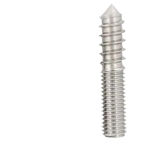 M4 M5 M6 M8 M10 Holzschraube mit Innensechskant, Doppelkopf, spitzes Schwanzgewinde, selbstschneidende Schraube mit einem Ende, 304 Edelstahl(M8x100-1pcs) von RTKYYZ