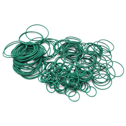 O-Ring-Dichtung, CS1.5mm OD 10~50mm, grün, FKM, Fluorkautschuk, Dichtung, Isolieröl, hohe Temperaturbeständigkeit, grün, 20 Stück(OD 11mm ID 8mm) von RTKYYZ