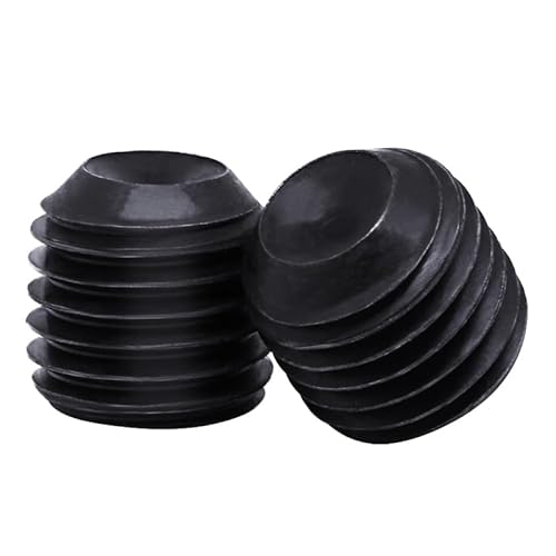 Schwarze Stellschraube aus 12.9 Kohlenstoffstahl, konkave Endmaschine/Innensechskant/Kimmi Jimi Top Drahtschraube/Kopflose Schraube M2(12mm) von RTKYYZ