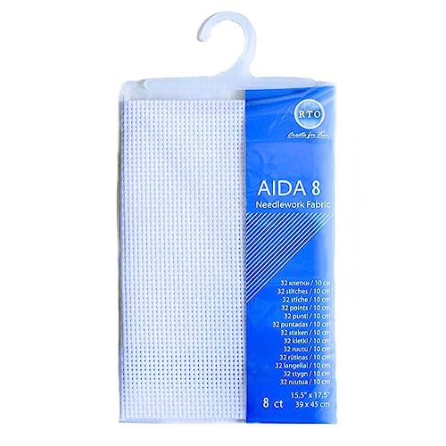 RTO Aida Zuschnitt, 8ct, weiß, 39x45cm RTO Aida Zuschnitt, 8ct, weiß, 39x45cm von RTO