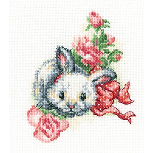 RTO C289 Flauschiges Geschenk Kreuzstichset, Baumwolle, Mehrfarbig, 13x15,5 cm von RTO