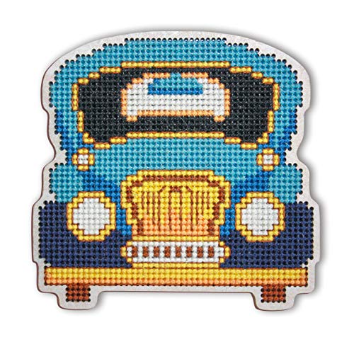 RTO EHW045 Auto Blau Kreuzstichset auf Holzplatte, Baumwolle, Mehrfarbig, 8.8x8.5 cm RTO EHW045 Auto Blau Kreuzstichset auf Holzplatte, Baumwolle, Mehrfarbig, 8.8x8.5 cm von RTO