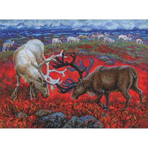 RTO Kreuzstich-Set, Motiv: Gesetz der Tundra, 38,5 x 28,5 cm, Stickerei-Set zum Selbermachen RTO Kreuzstich-Set, Motiv: Gesetz der Tundra, 38,5 x 28,5 cm, Stickerei-Set zum Selbermachen von RTO