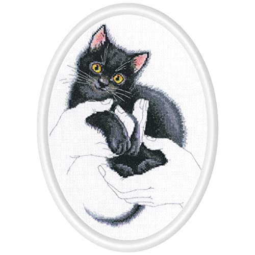 RTO Kreuzstich Stickpackung Wärme in den Händen, Schwarze Katze Zählmuster RTO Kreuzstich Stickpackung Wärme in den Händen, Schwarze Katze Zählmuster von RTO
