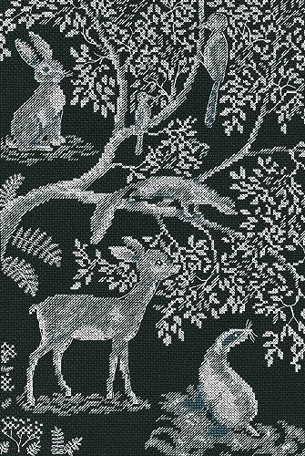 RTO Kreuzstich-Stickset für Erwachsene Tiere, Natur – Waldschnüren, 21,5 x 32,5 cm, 14 CT von RTO