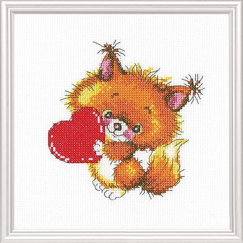 RTO Kreuzstich-Stickset für Erwachsene und Kinder, Motiv: Liebe – Herz! 14 x 14 cm RTO Kreuzstich-Stickset für Erwachsene und Kinder, Motiv: Liebe – Herz! 14 x 14 cm von RTO