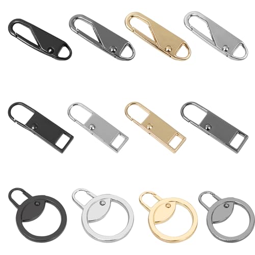 RTRTGS Reißverschluss Zipper,12 Stück Zipper für reißverschluss Reißverschlussköpfe für schnelle Reparaturen Reißverschlussköpfe,Zinklegierungsmaterial Geeignet für Jacken, Taschen Stiefel und mehr RTRTGS Reißverschluss Zipper,12 Stück Zipper für reißverschluss Reißverschlussköpfe für schnelle Reparaturen Reißverschlussköpfe,Zinklegierungsmaterial Geeignet für Jacken, Taschen Stiefel und mehr von RTRTGS