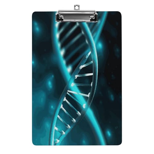 Acryl-Klemmbrett, 32,5 x 21,6 cm, lustig, Wissenschaft, Gen-Strang-Druck, Dateibrett, Clip, niedlich, mit flachem Profil-Clip für Bürobedarf Acryl-Klemmbrett, 32,5 x 21,6 cm, lustig, Wissenschaft, Gen-Strang-Druck, Dateibrett, Clip, niedlich, mit flachem Profil-Clip für Bürobedarf von RTSEBVN