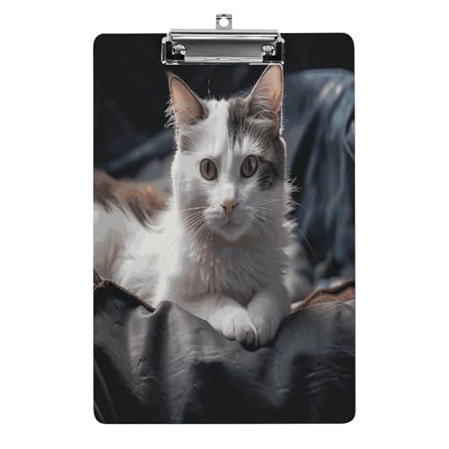 Acryl-Klemmbrett, 32,5 x 21,6 cm, lustig, das Haustier auf der Matratze, Druckdateibrett, Clip, niedlich, mit niedrigem Profil-Clip für Bürobedarf Acryl-Klemmbrett, 32,5 x 21,6 cm, lustig, das Haustier auf der Matratze, Druckdateibrett, Clip, niedlich, mit niedrigem Profil-Clip für Bürobedarf von RTSEBVN
