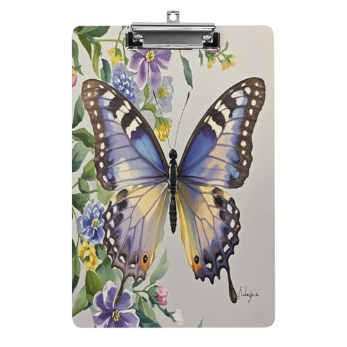 Acryl-Klemmbrett, 32,5 x 21,6 cm, lustige Fransen, Iris-Druck, Dateibrett, Clip, niedlich, mit niedrigem Profil-Clip für Bürobedarf Acryl-Klemmbrett, 32,5 x 21,6 cm, lustige Fransen, Iris-Druck, Dateibrett, Clip, niedlich, mit niedrigem Profil-Clip für Bürobedarf von RTSEBVN