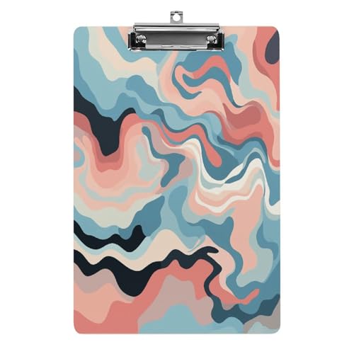 Acryl-Klemmbrett, 32,5 x 21,6 cm, lustige Wellendruck-Dateiplatte, niedlich, mit flachem Profil-Clip für Bürobedarf Acryl-Klemmbrett, 32,5 x 21,6 cm, lustige Wellendruck-Dateiplatte, niedlich, mit flachem Profil-Clip für Bürobedarf von RTSEBVN