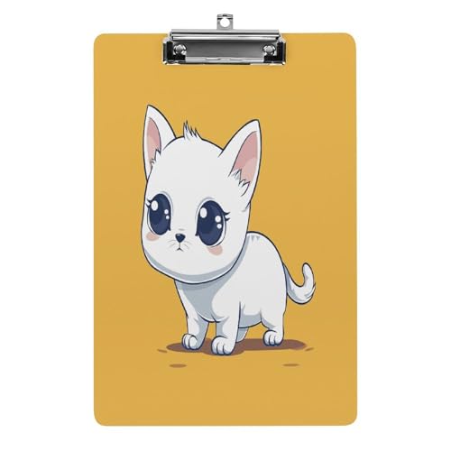 Acryl-Klemmbrett, 32,5 x 21,6 cm, lustiger Illustrations-Stil, Druck-Dateibrett, Clip, niedlich, mit niedrigem Profil-Clip für Bürobedarf Acryl-Klemmbrett, 32,5 x 21,6 cm, lustiger Illustrations-Stil, Druck-Dateibrett, Clip, niedlich, mit niedrigem Profil-Clip für Bürobedarf von RTSEBVN