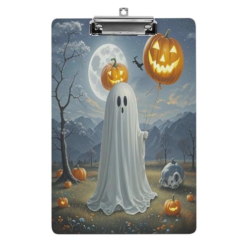 Acryl-Klemmbrett, 32,5 x 21,6 cm, lustiger Kürbis-Ballon-Druck, Dateibrett, Clip, niedlich, mit niedrigem Profil-Clip für Büro Acryl-Klemmbrett, 32,5 x 21,6 cm, lustiger Kürbis-Ballon-Druck, Dateibrett, Clip, niedlich, mit niedrigem Profil-Clip für Büro von RTSEBVN