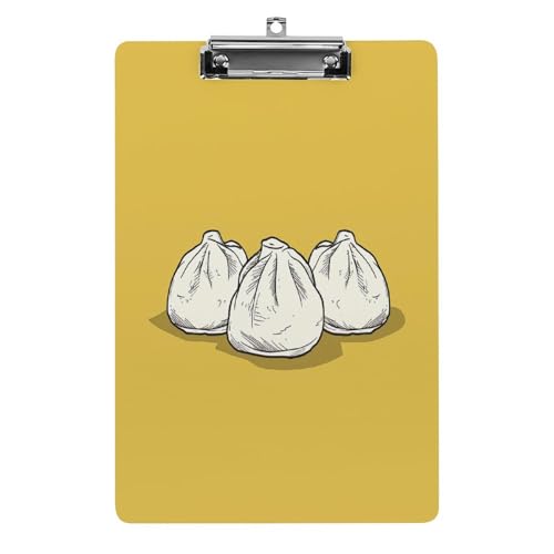 Acryl-Klemmbrett, 32,5 x 21,6 cm, lustiges Drei-Brötchen-Muster, Druck-Dateibrett, Clip, niedlich, mit niedrigem Profil-Clip für Bürobedarf Acryl-Klemmbrett, 32,5 x 21,6 cm, lustiges Drei-Brötchen-Muster, Druck-Dateibrett, Clip, niedlich, mit niedrigem Profil-Clip für Bürobedarf von RTSEBVN