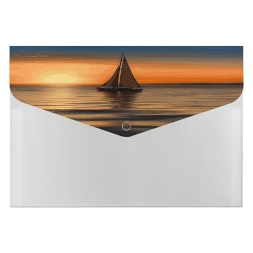 Aktenordner, tragbar, Sonnenuntergang, Strand, Segelboot, Druck, Datei-Aufbewahrungstasche, langlebig, Ordner, Organizer für Zuhause oder Büro Aktenordner, tragbar, Sonnenuntergang, Strand, Segelboot, Druck, Datei-Aufbewahrungstasche, langlebig, Ordner, Organizer für Zuhause oder Büro von RTSEBVN
