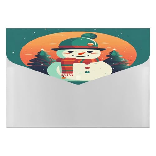 Aktenordner, tragbar, niedlicher Schneemann, Aufkleber, Druckdatei, Aufbewahrungstasche, langlebig, Ordner, Organizer für Zuhause oder Büro Aktenordner, tragbar, niedlicher Schneemann, Aufkleber, Druckdatei, Aufbewahrungstasche, langlebig, Ordner, Organizer für Zuhause oder Büro von RTSEBVN