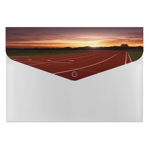Dokumentenmappen, tragbar, Dusk Running Track Druck, Datei-Aufbewahrungstasche, robuster Ordner, Organizer für Zuhause oder Büro Dokumentenmappen, tragbar, Dusk Running Track Druck, Datei-Aufbewahrungstasche, robuster Ordner, Organizer für Zuhause oder Büro von RTSEBVN