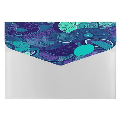 Dokumentenmappen, tragbar, blau, blaugrün, Zitronendruck, Aufbewahrungstasche, langlebig, Ordner, Organizer für Zuhause oder Büro Dokumentenmappen, tragbar, blau, blaugrün, Zitronendruck, Aufbewahrungstasche, langlebig, Ordner, Organizer für Zuhause oder Büro von RTSEBVN