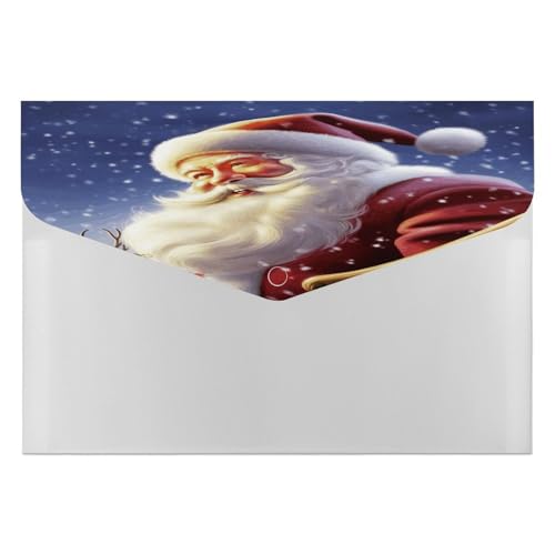Dokumentenmappen, tragbar, mit Weihnachtsmann-Druck, langlebig, Ordner, Organizer für Zuhause oder Büro Dokumentenmappen, tragbar, mit Weihnachtsmann-Druck, langlebig, Ordner, Organizer für Zuhause oder Büro von RTSEBVN