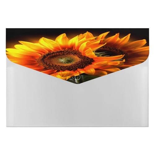 Dokumentenmappen, tragbar, orangefarbene Sonnenblumen, Tapetendruck, Datei-Aufbewahrungstasche, robuster Ordner, Organizer für Zuhause oder Büro Dokumentenmappen, tragbar, orangefarbene Sonnenblumen, Tapetendruck, Datei-Aufbewahrungstasche, robuster Ordner, Organizer für Zuhause oder Büro von RTSEBVN
