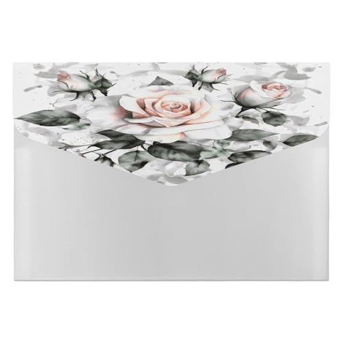 Dokumentenmappen, tragbar, weiß, Aquarell-Blumendruck, Aufbewahrungstasche, langlebig, Ordner, Organizer für Zuhause oder Büro Dokumentenmappen, tragbar, weiß, Aquarell-Blumendruck, Aufbewahrungstasche, langlebig, Ordner, Organizer für Zuhause oder Büro von RTSEBVN