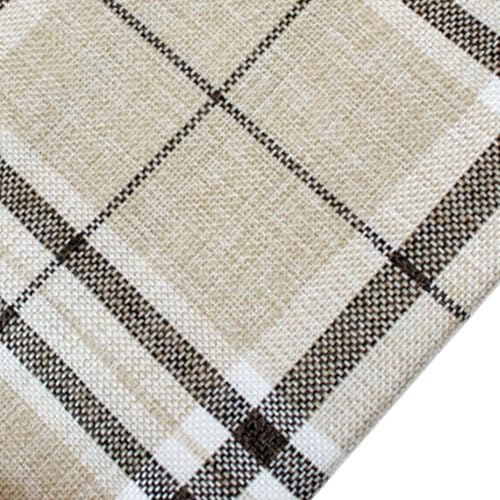 Leinenstoff 145cm breit, Dekostoff Polsterstoff Meterware Leinen Leinwandstoff Stoff Strukturstoff for Möbelstoff Vorhangstoff Sofa Stuhl DIY Kissen Tischdecken(Color4,9005145cm) von RTSFKFS