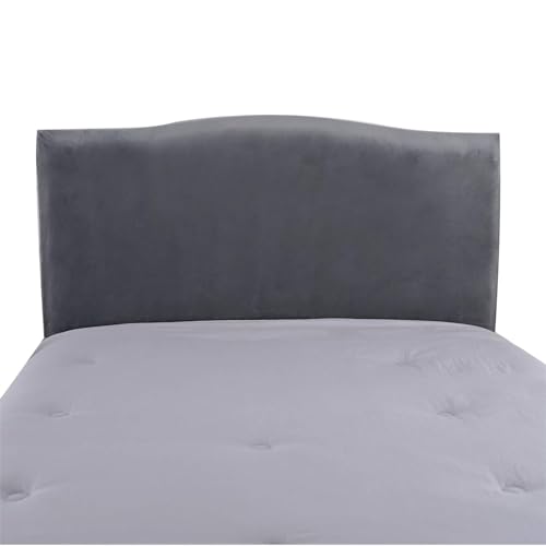 RTSFKFS Samt Bettkopfteil Hussen Bett Kopfteil Bezug, Weicher Strecken Samtstoff Staubdicht, Staubdichte Schutzhülle for gepolsterte Schlafzimmer Kopfteil(Grau,59inch (150cm)) von RTSFKFS