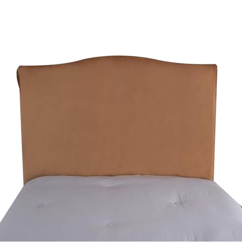 RTSFKFS Samt Bettkopfteil Hussen Bett Kopfteil Bezug, Weicher Strecken Samtstoff Staubdicht, Staubdichte Schutzhülle for gepolsterte Schlafzimmer Kopfteil(Kamel,59inch (150cm)) von RTSFKFS