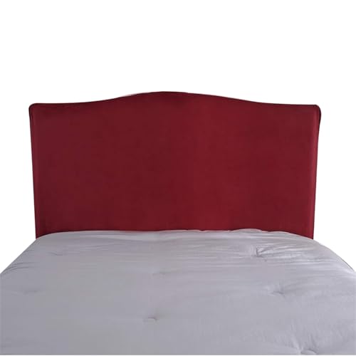 RTSFKFS Samt Bettkopfteil Hussen Bett Kopfteil Bezug, Weicher Strecken Samtstoff Staubdicht, Staubdichte Schutzhülle for gepolsterte Schlafzimmer Kopfteil(Wine Red,59inch (150cm)) von RTSFKFS