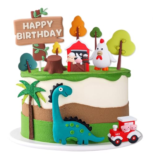 RTUHCSP Farm Birthday Cake Topper,Bauernhof Geburtstag Deko, für Bauernhof Tier Baby Dusche Geburtstagsparty Dekorationen RTUHCSP Farm Birthday Cake Topper,Bauernhof Geburtstag Deko, für Bauernhof Tier Baby Dusche Geburtstagsparty Dekorationen von RTUHCSP