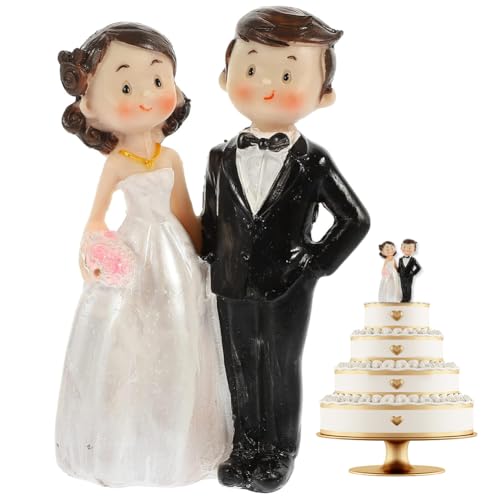 RTUHCSP Hochzeitspaar, Wedding Cake Topper, Kuchen Figur Hochzeitstorte Dekoration, Wedding Torte Topper, Kuchendekorationen für Vorschlag, Hochzeitsgeschenke für Brautpaar RTUHCSP Hochzeitspaar, Wedding Cake Topper, Kuchen Figur Hochzeitstorte Dekoration, Wedding Torte Topper, Kuchendekorationen für Vorschlag, Hochzeitsgeschenke für Brautpaar von RTUHCSP