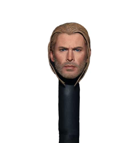 RTYBCDE 1/6 Männliche Kopfskulptur, Chris Hemsworth, europäischer Mann, geschnitzt für 12-Zoll-Aktionfigur-Puppenkörper (A) von RTYBCDE