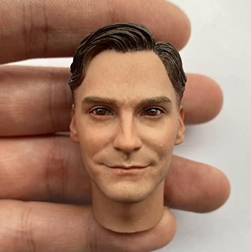 RTYBCDE 1/6 Männliche Kopfskulptur, Europäischer männlicher Soldatenkopf, geschnitzt für 12-Zoll-Aktionfigur-Puppenkörper-Sammlung (D) von RTYBCDE
