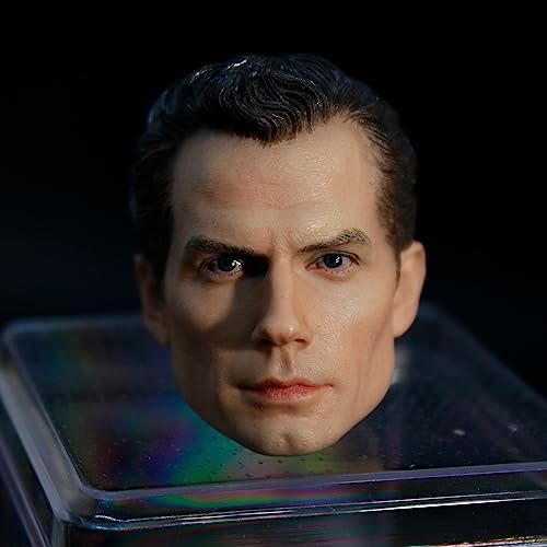 RTYBCDE 1/6 Männliche Kopfskulptur, Europäischer starker Mann mit langem Hals, für 12-Zoll-Männliche-Soldaten-Aktionfigur (C) von RTYBCDE