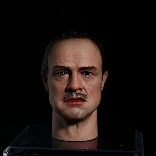 RTYBCDE 1/6 Männliche Kopfskulptur, Europäischer starker Mann mit langem Hals, für 12-Zoll-Männliche-Soldaten-Aktionfigur (Q) von RTYBCDE