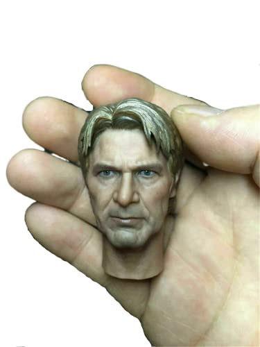 RTYBCDE 1/6 Männliche Kopfskulptur, Harrison Ford, europäischer Mann, geschnitzt für 12-Zoll-Aktionfigurkörper (C) von RTYBCDE