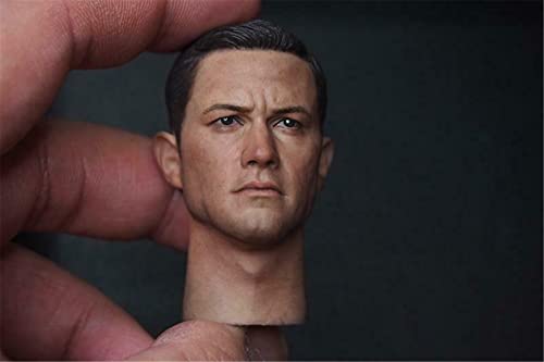 RTYBCDE 1/6 Maßstab männliche Kopf-Skulptur, europäischer starker Mann Kopf geschnitzt für 12-Zoll männliche Soldaten Action-Figuren-Sammlung (C) von RTYBCDE