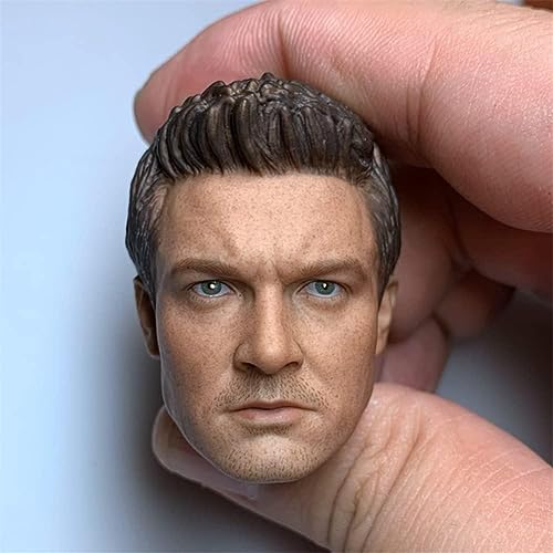 RTYBCDE 1/6 Maßstab männliche Kopf-Skulptur, europäischer starker Mann Kopf geschnitzt für 12-Zoll männliche Soldaten Action-Figuren-Sammlung (E) von RTYBCDE