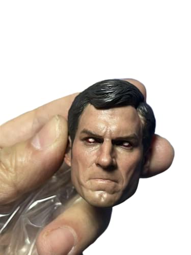 RTYBCDE 1/6 Maßstab männliche Kopf-Skulptur, europäischer starker Mann Kopf geschnitzt für 12-Zoll männliche Soldaten Action-Figuren-Sammlung (F) von RTYBCDE