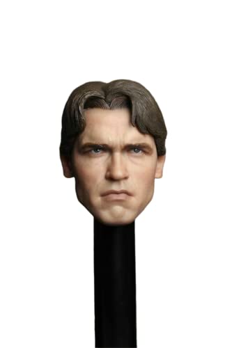RTYBCDE 1/6 Maßstab männliche Kopf-Skulptur, europäischer starker Mann Kopf geschnitzt für 12-Zoll männliche Soldaten Action-Figuren-Sammlung (K) von RTYBCDE
