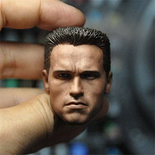 RTYBCDE 1/6 Maßstab männliche Kopf-Skulptur, europäischer starker Mann Kopf geschnitzt für 12-Zoll männliche Soldaten Action-Figuren-Sammlung (L) von RTYBCDE