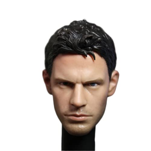 RTYBCDE 1/6 Maßstab männliche Kopf-Skulptur, europäischer starker Mann Kopf geschnitzt für 12-Zoll männliche Soldaten Action-Figuren-Sammlung (M) von RTYBCDE